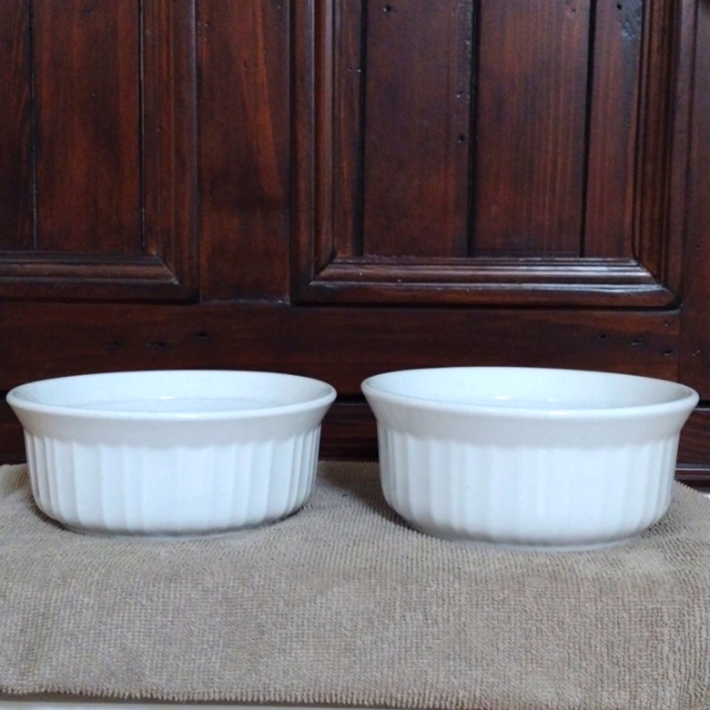 Corningware French White Two 16 OZ Bowls